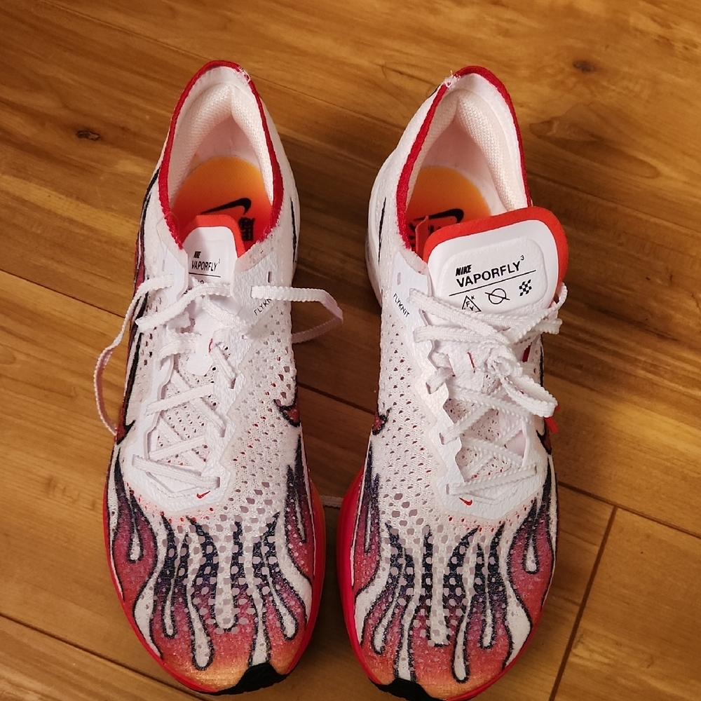 Nike Vaporfly Women's Shoes - White, Red, and Black